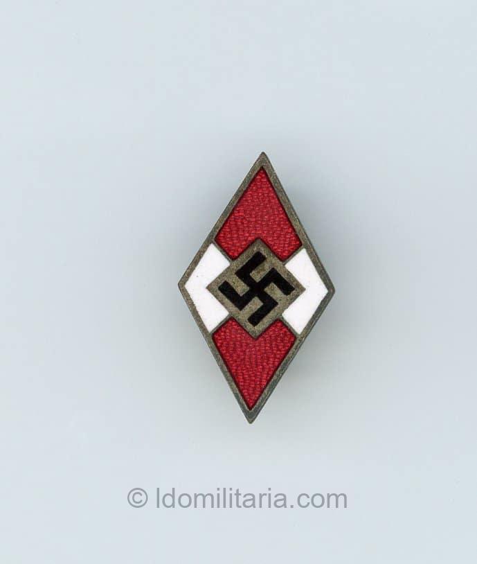 HJ Membership badge - M1 / 72 RZM Fritz Zimmermann, Stuttgart