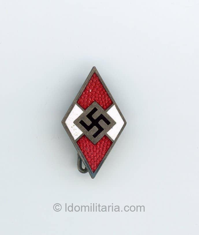 HJ Membership badge - RZM M1/6 Karl Hensler, Pforzheim