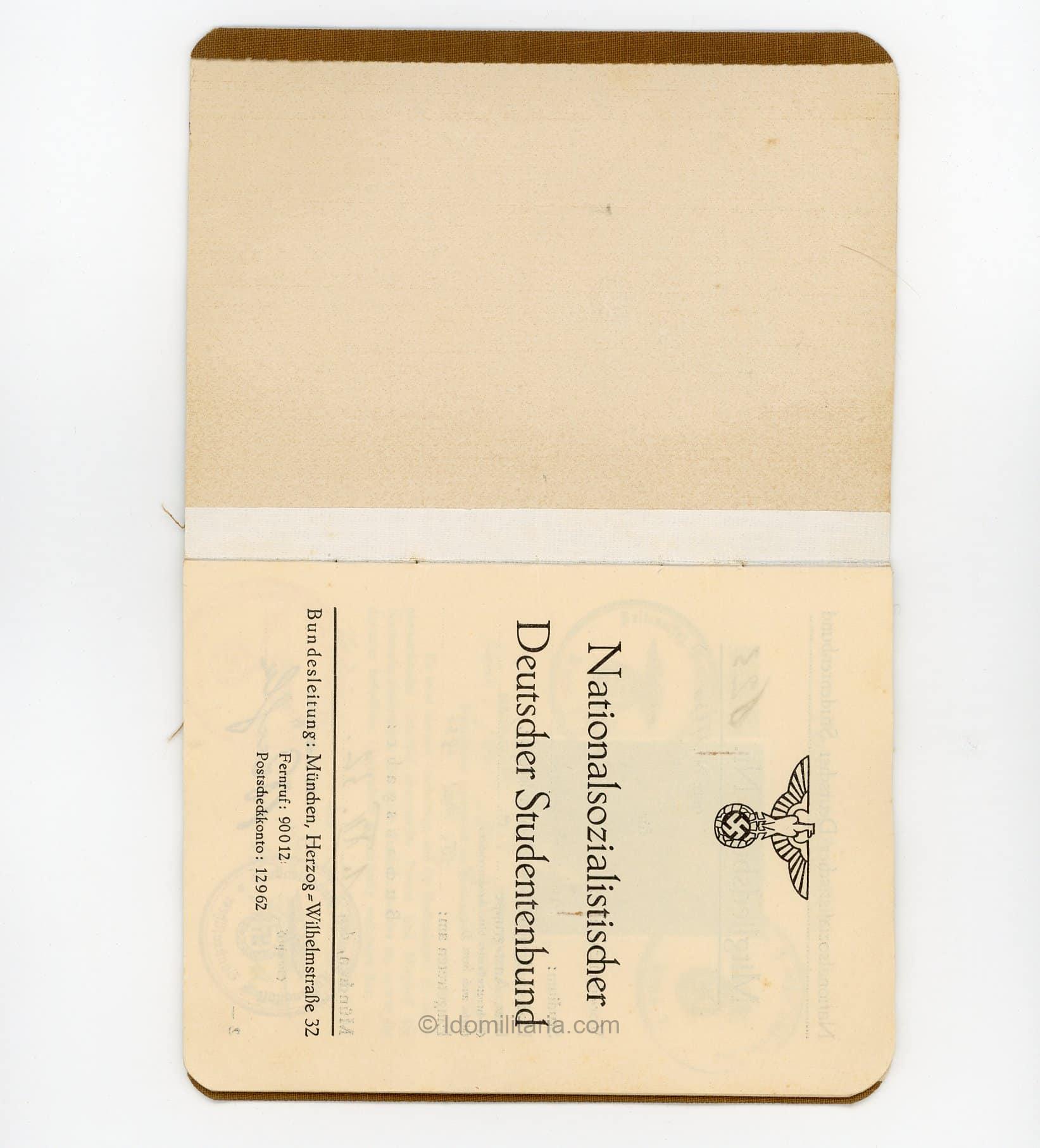 Very rare 1933 NSDStB ID - Number 623! - Image 4