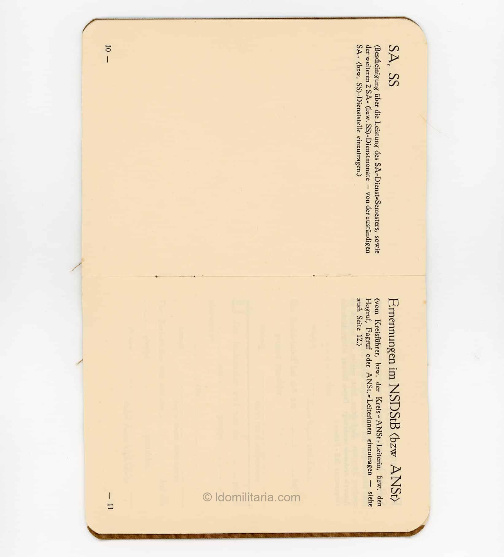 Very rare 1933 NSDStB ID - Number 623! - Image 5
