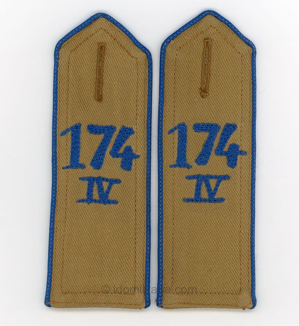 Early HJ Oberbann 4 shoulderboards - Bann 174 Koln, West/Westfalia