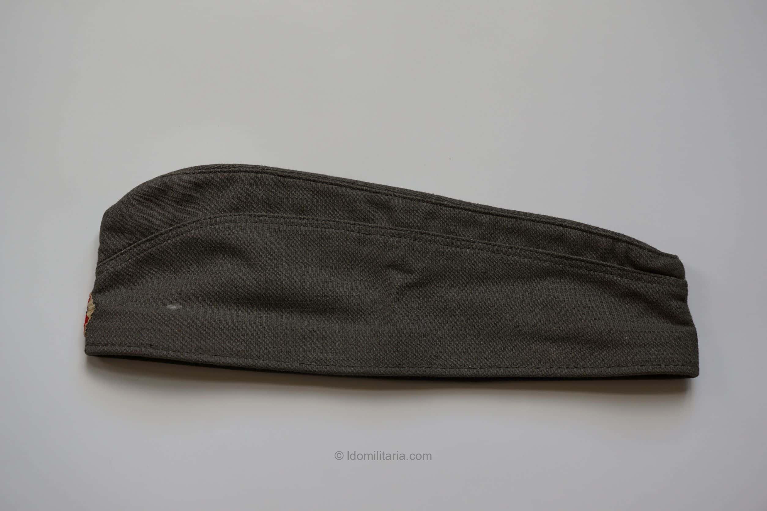 HJ Drillich sidecap stamped A.H.S - Adolf Hitler Schule - Image 2