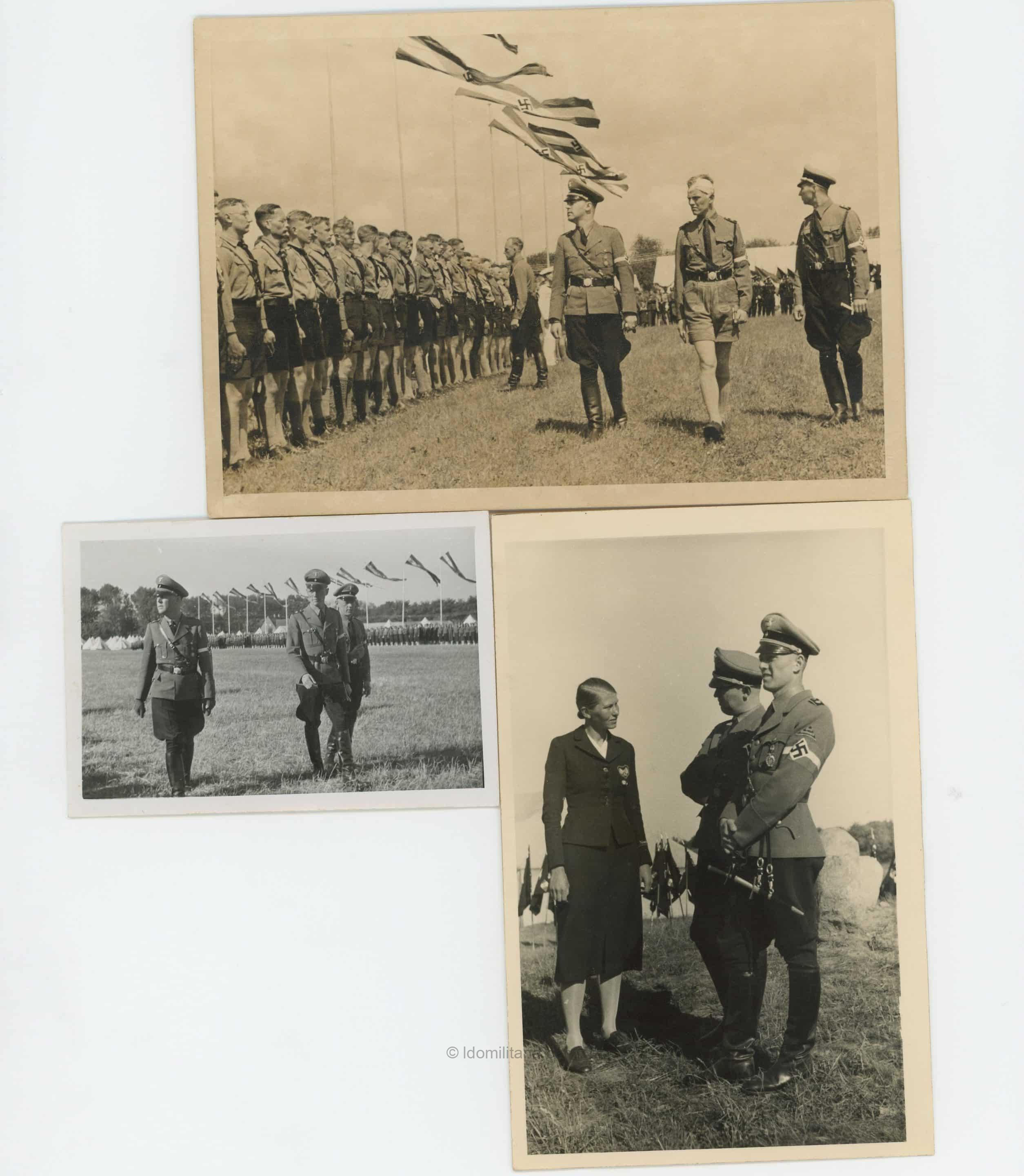 HJ Leader photo lot - Stabsführer Hartmann Lauterbach