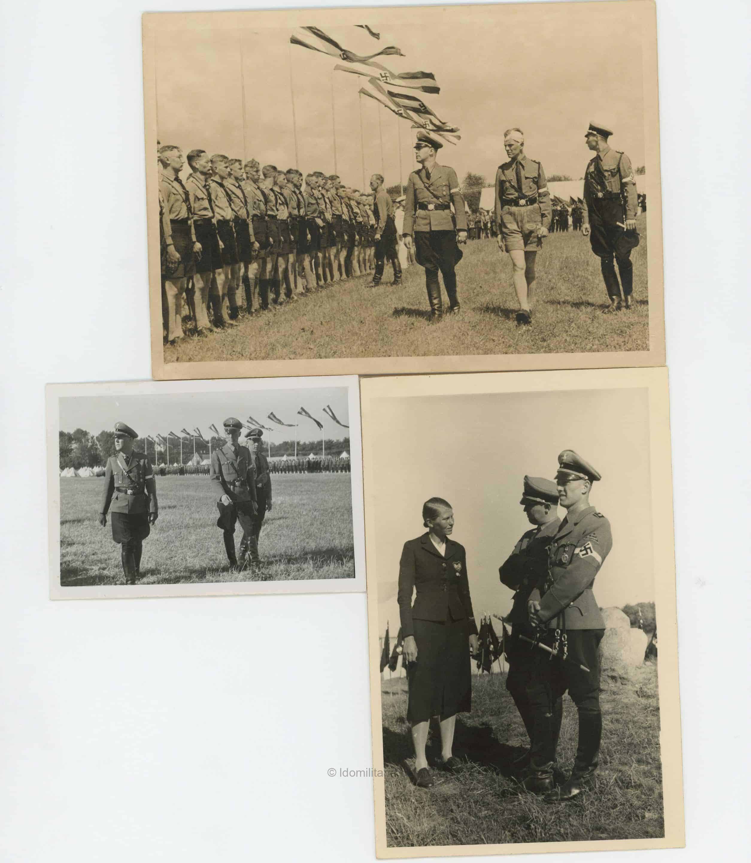 HJ Leader photo lot - Stabsführer Hartmann Lauterbach