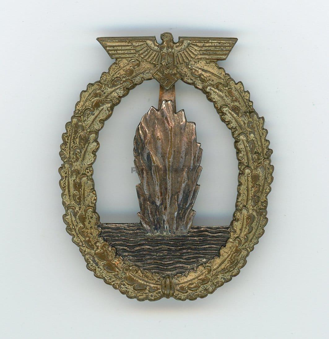 Kriegsmarine Minesweeper badge - Adolf Scholze, Gablonz.