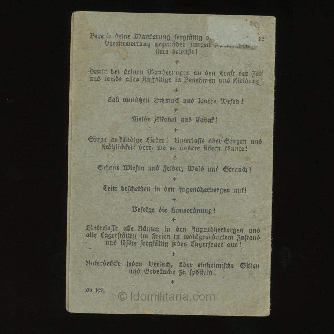 DJH Führer id card - 1931 - Image 3