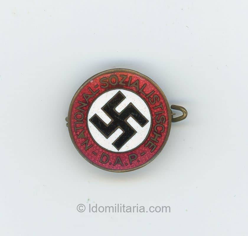 NSDAP membership badge marked 44 - C. Dinsel, Berlin