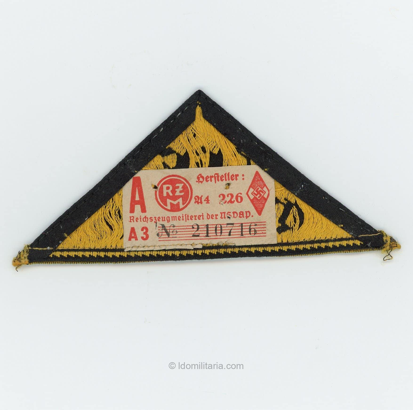 HJ AHS Waldbröl district triangle with traditions stripe. - Image 2