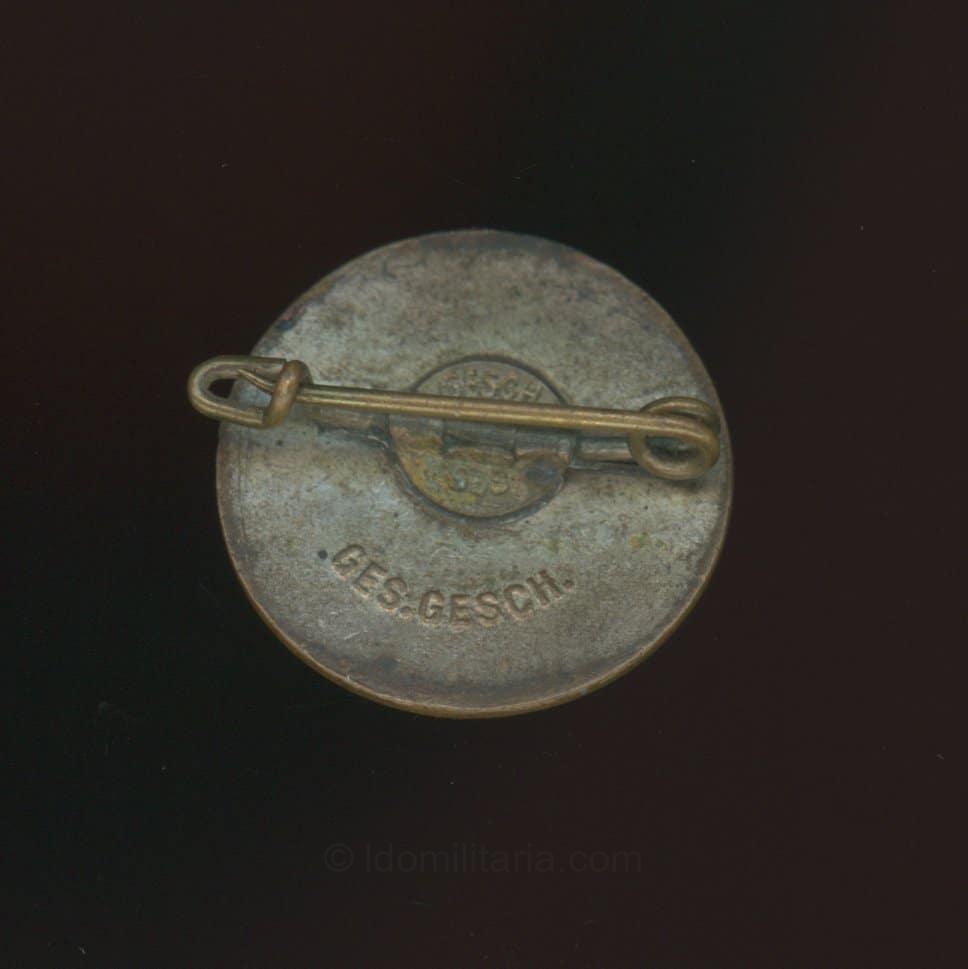 First pattern HJ membership badge (Arbeiter-jugend) - Double Ges. Gesch. - Image 2