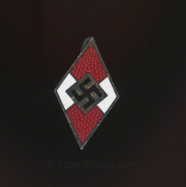 HJ membership badge - RZM M1/34 Karl Wurster, Markneukirchen