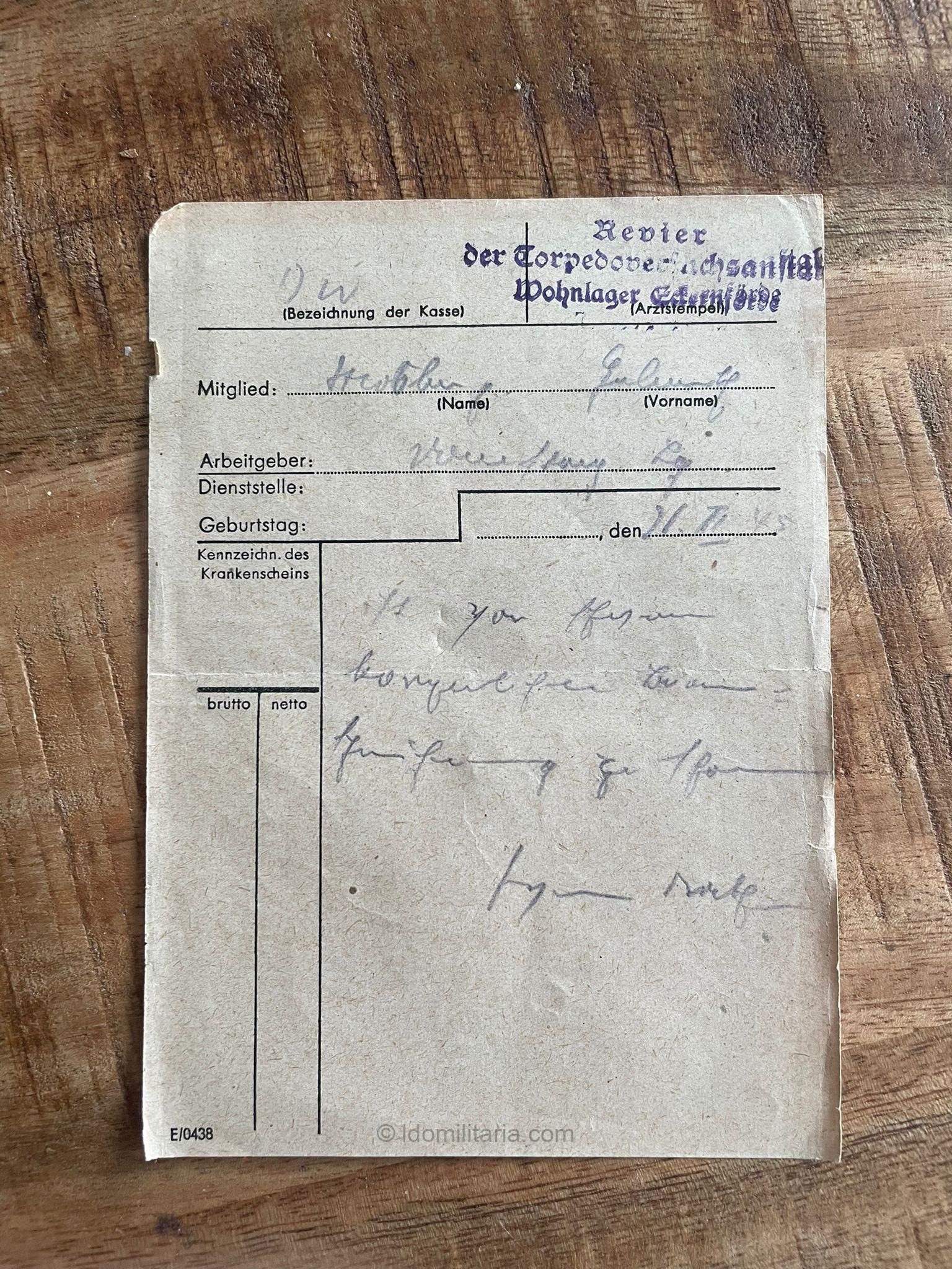 Kriegsfreiwilge HJ Gebietstab 37 ''Danzig-Westpreußen'' Wehrpass, Travel pass + cover - Citations to a Shanghai visit! - Image 11