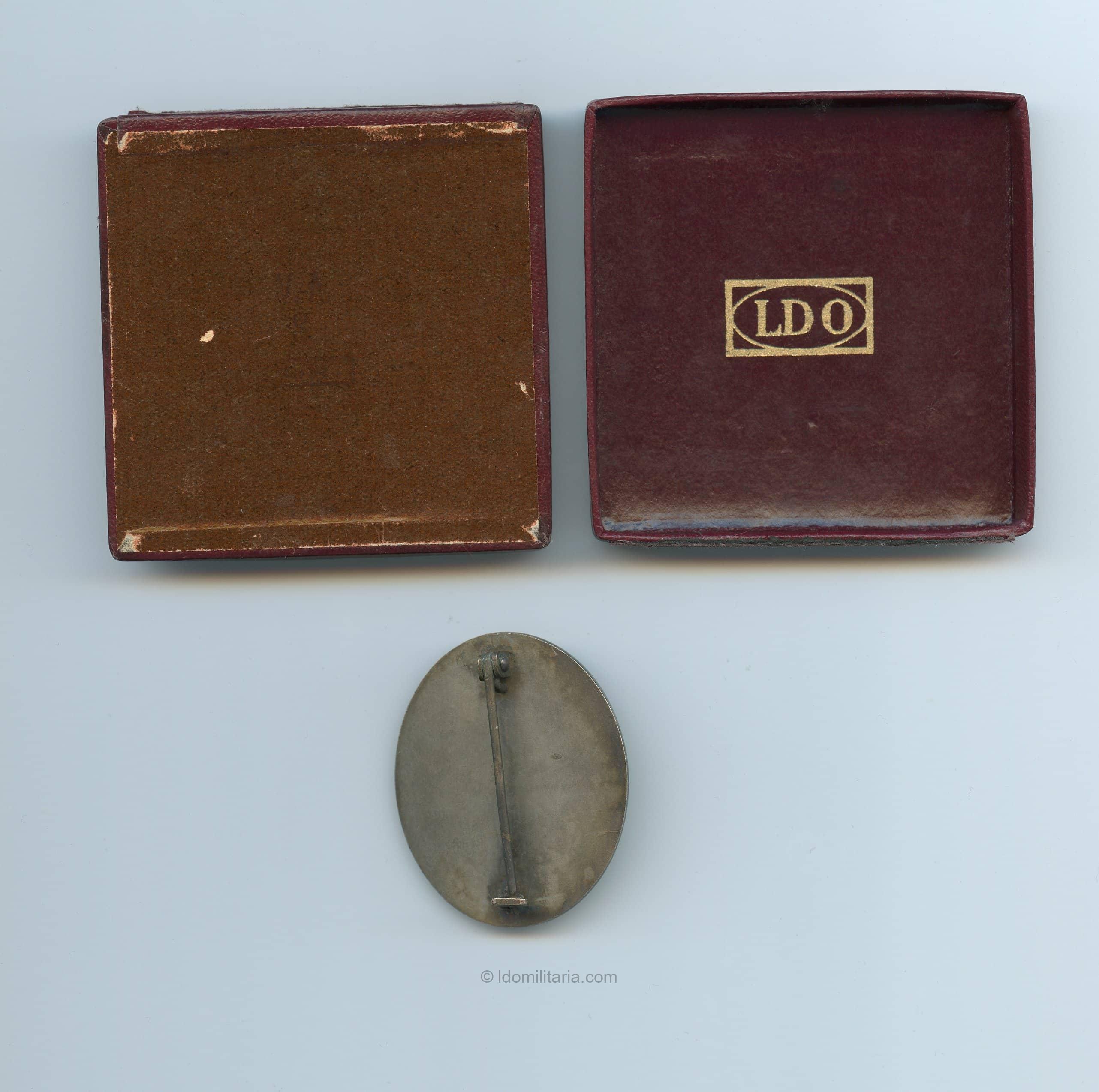 Wound badge in silver + case - Hauptmünzamt Wien - Image 3