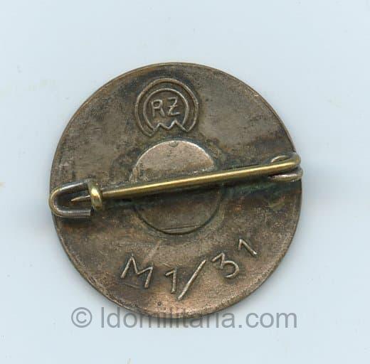 NSDAP Membership badge RZM/31 - Karl Pfohl, Pforzheim - Image 2