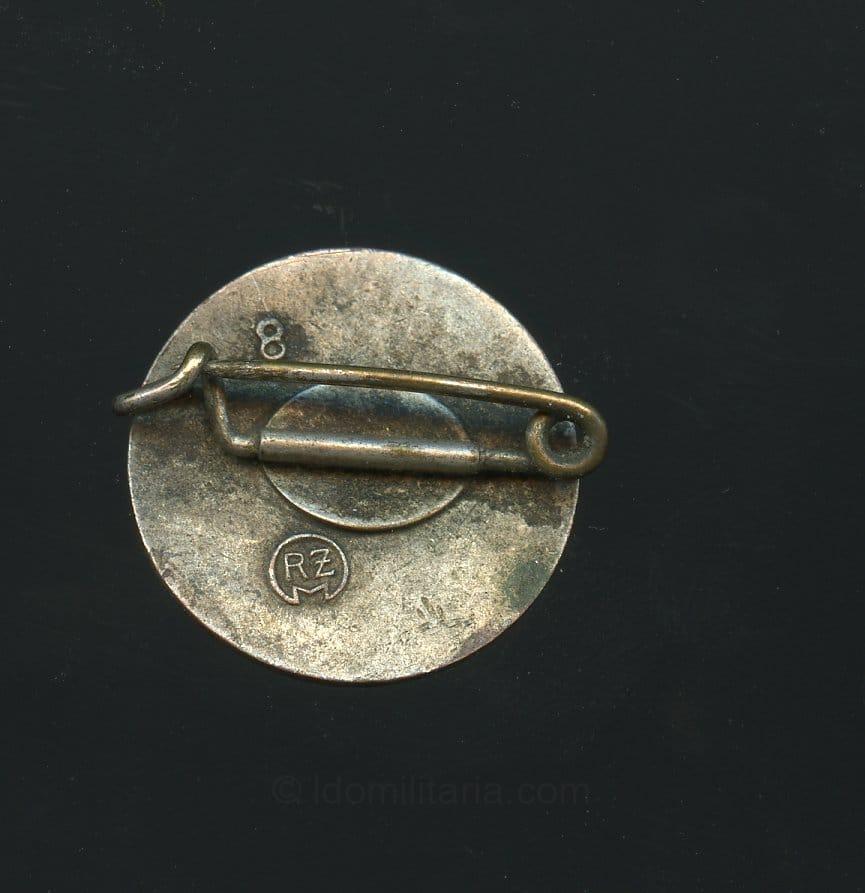 NSDAP Membership Badge transitional small type ''18mm'' - Ferdinand Wagner, Pforzheim - Image 2