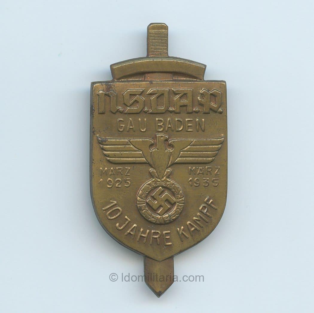 NSDAP Gau Baden - 10 Jahre Kampf 1925-1935