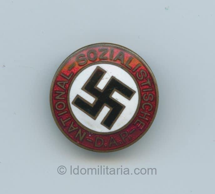 NSDAP Membership Badge transitional ''76'' - Hillenbrand u. Bröer, Lüdenscheid