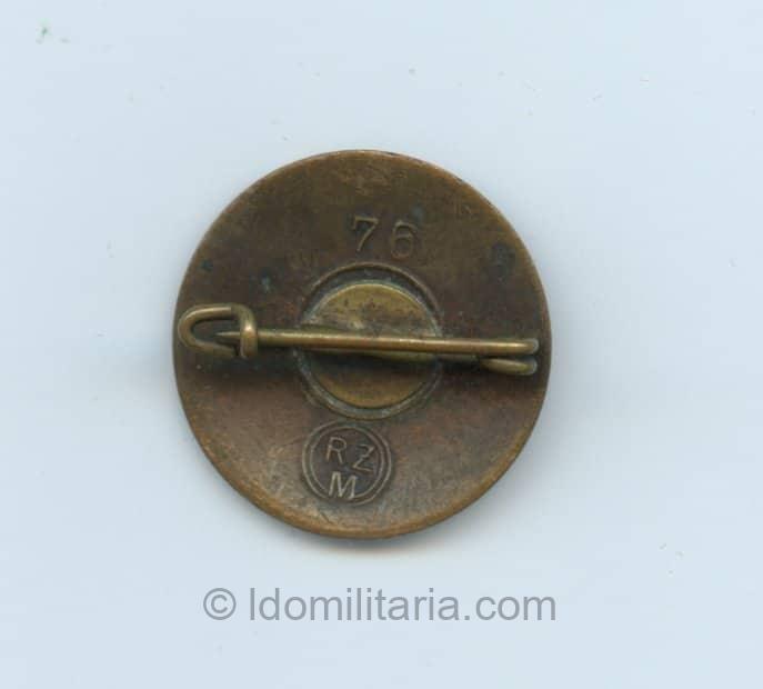 NSDAP Membership Badge transitional ''76'' - Hillenbrand u. Bröer, Lüdenscheid - Image 2