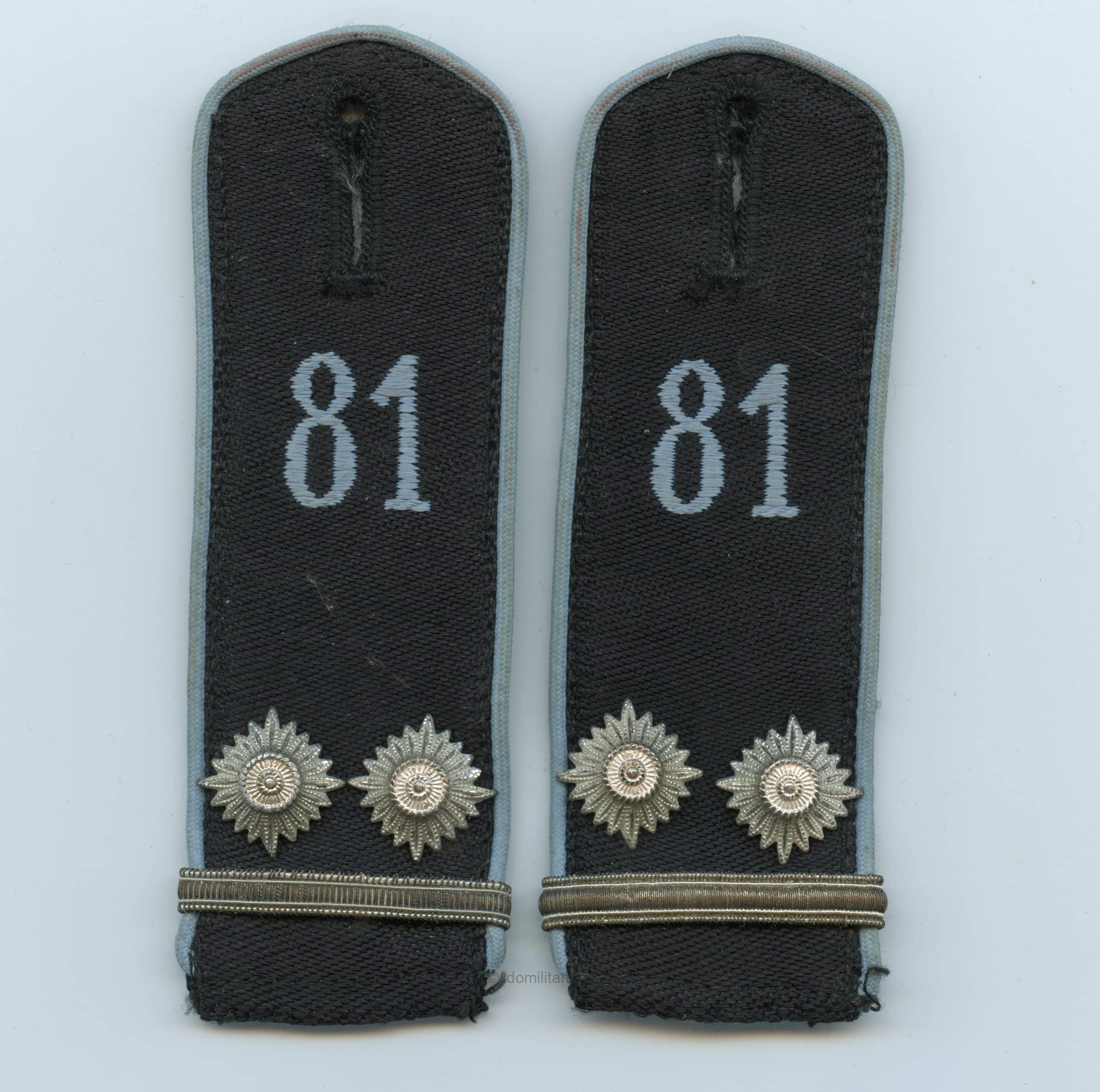 Flieger HJ Oberscharführer shoulder boards Bahn 81 - Frankfurt-Main