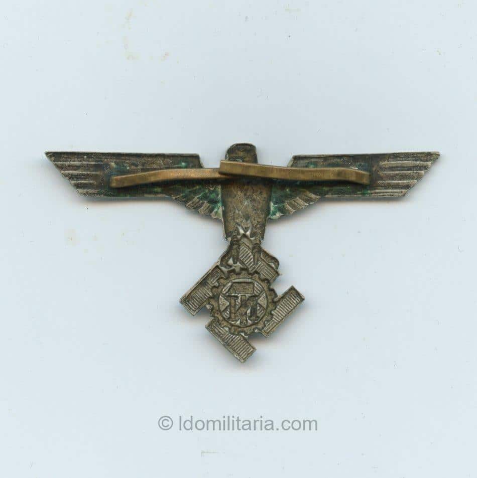 Early first pattern nickel silver TENO eagle - Image 2