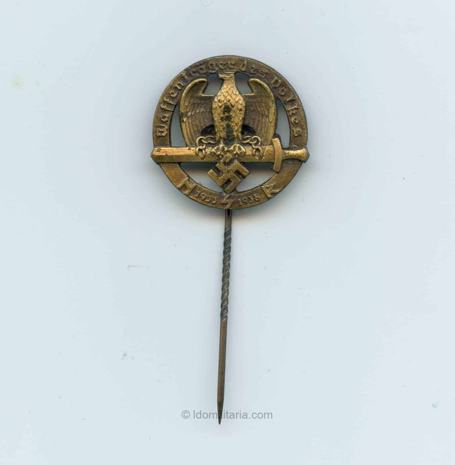Waffenträger des Volkes stickpin - R. Petzel, Wien