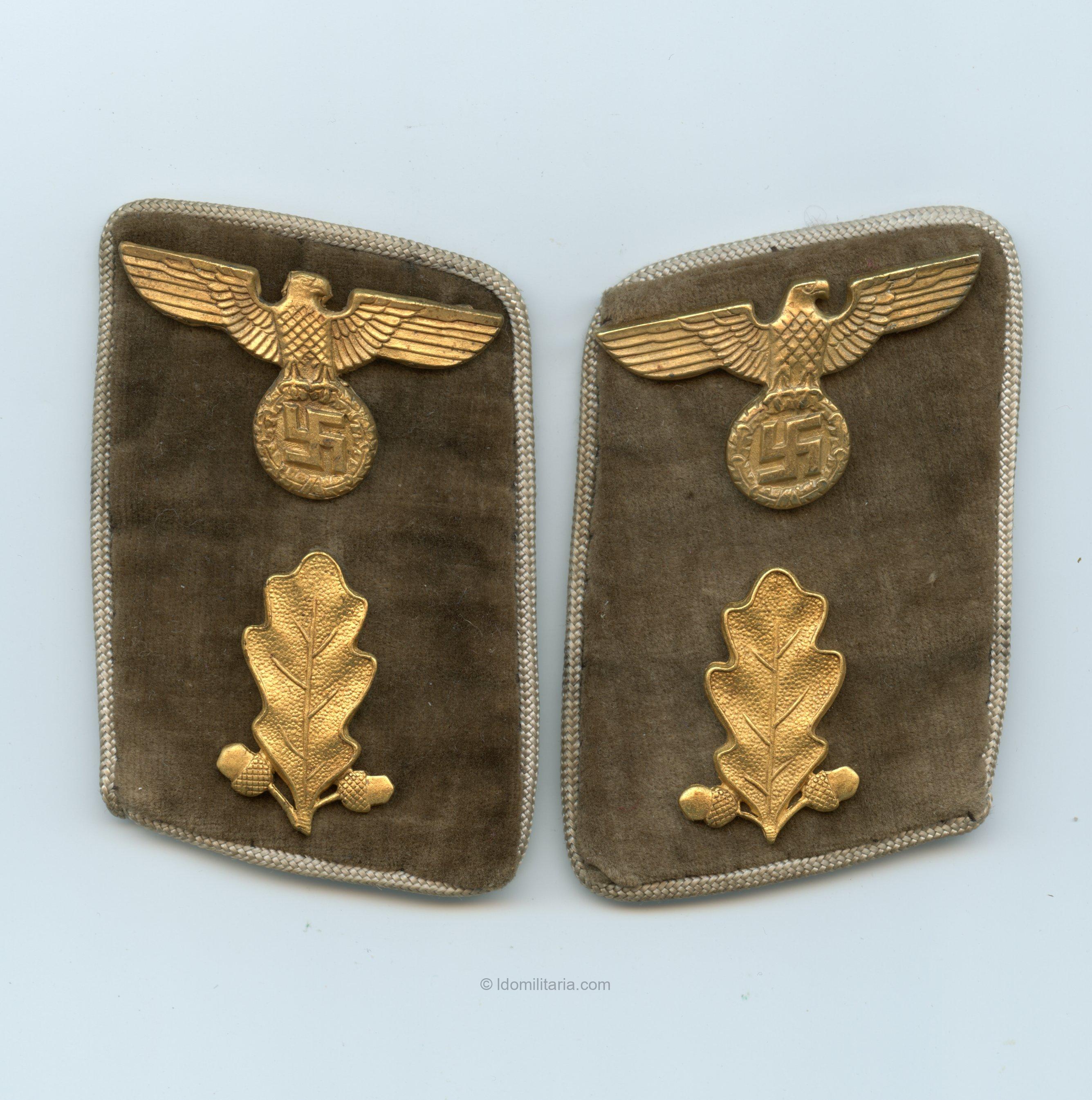 NSDAP kreis level Abschnittsleiter collar tabs