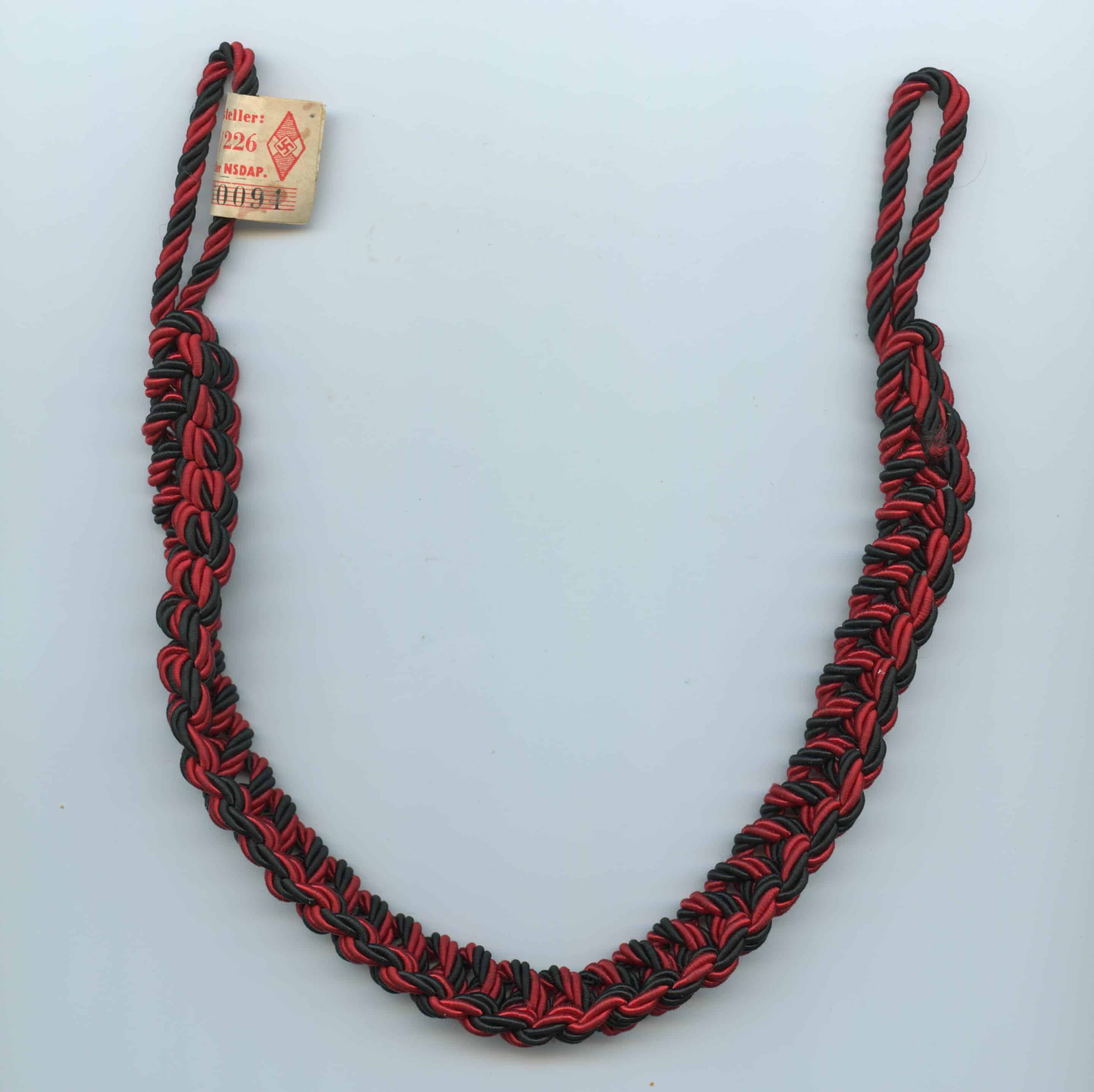 HJ Oberbannführer lanyard - RZM tagged