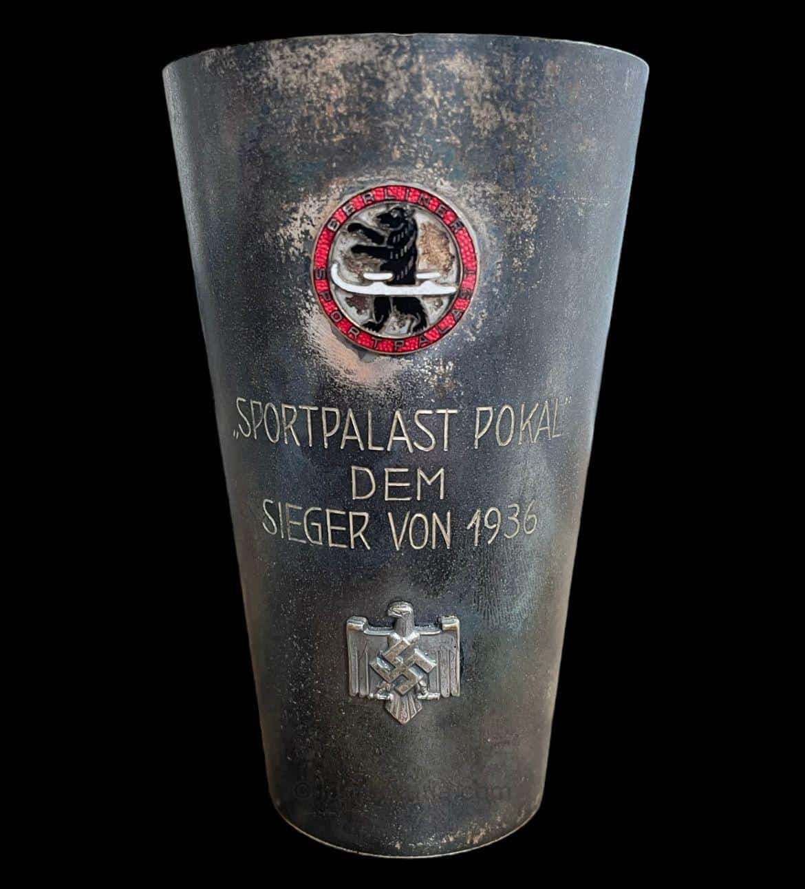 Berliner Sportpalast Pokal Dem Sieger von 1936 - F.J. Schroder, Berlin (800 silver)