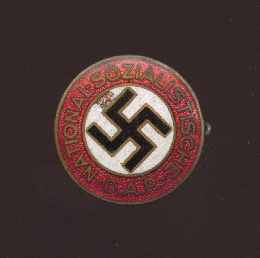 NSDAP membership badge early logo marked - Steinhauer & Lück, Lüdenscheid