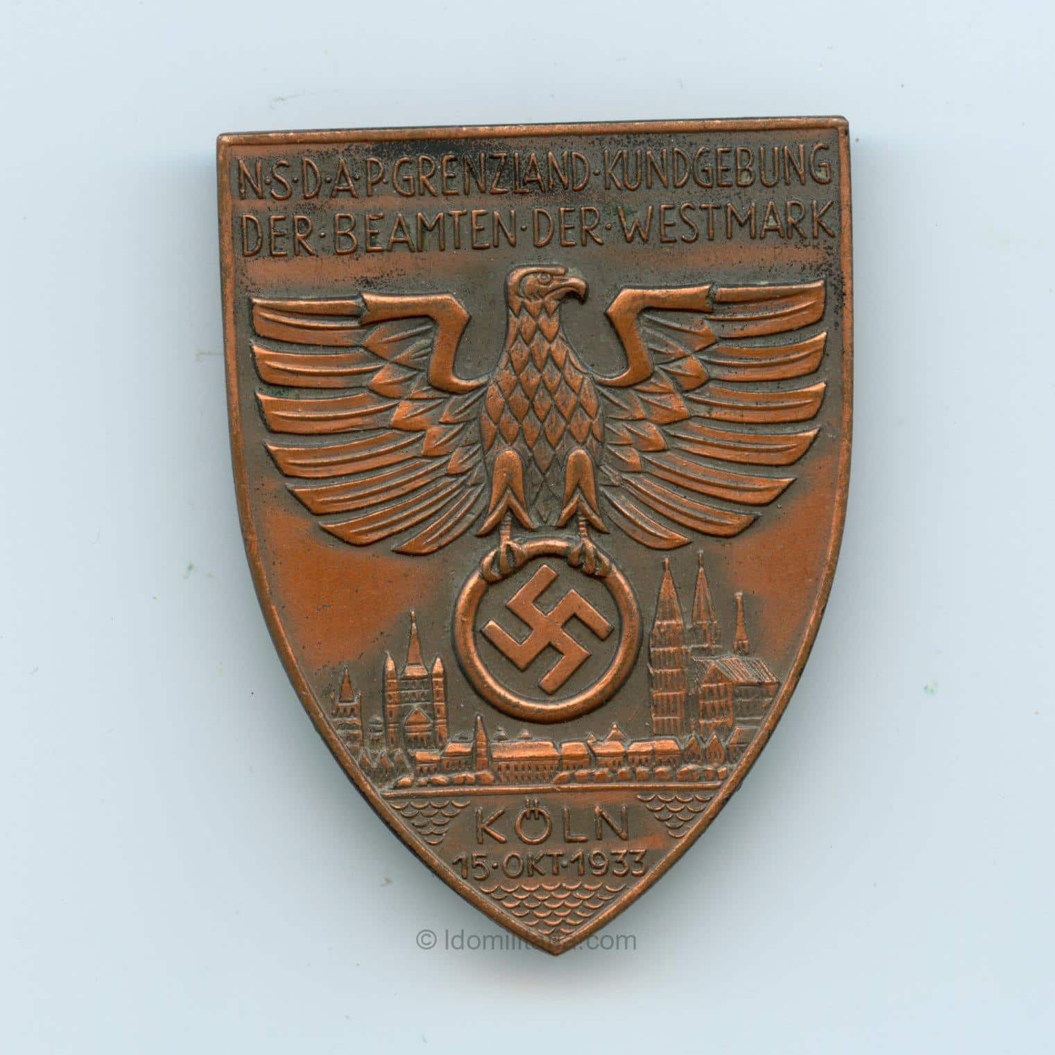 NSDAP Grenzland- Kundgebung der Beambten der Westmark Köln 18 okt. 1933 - W. & C. Plassmann, Köln