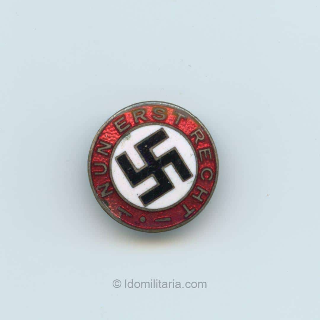 NSDAP Nun Erst Recht slogan badge - 18mm