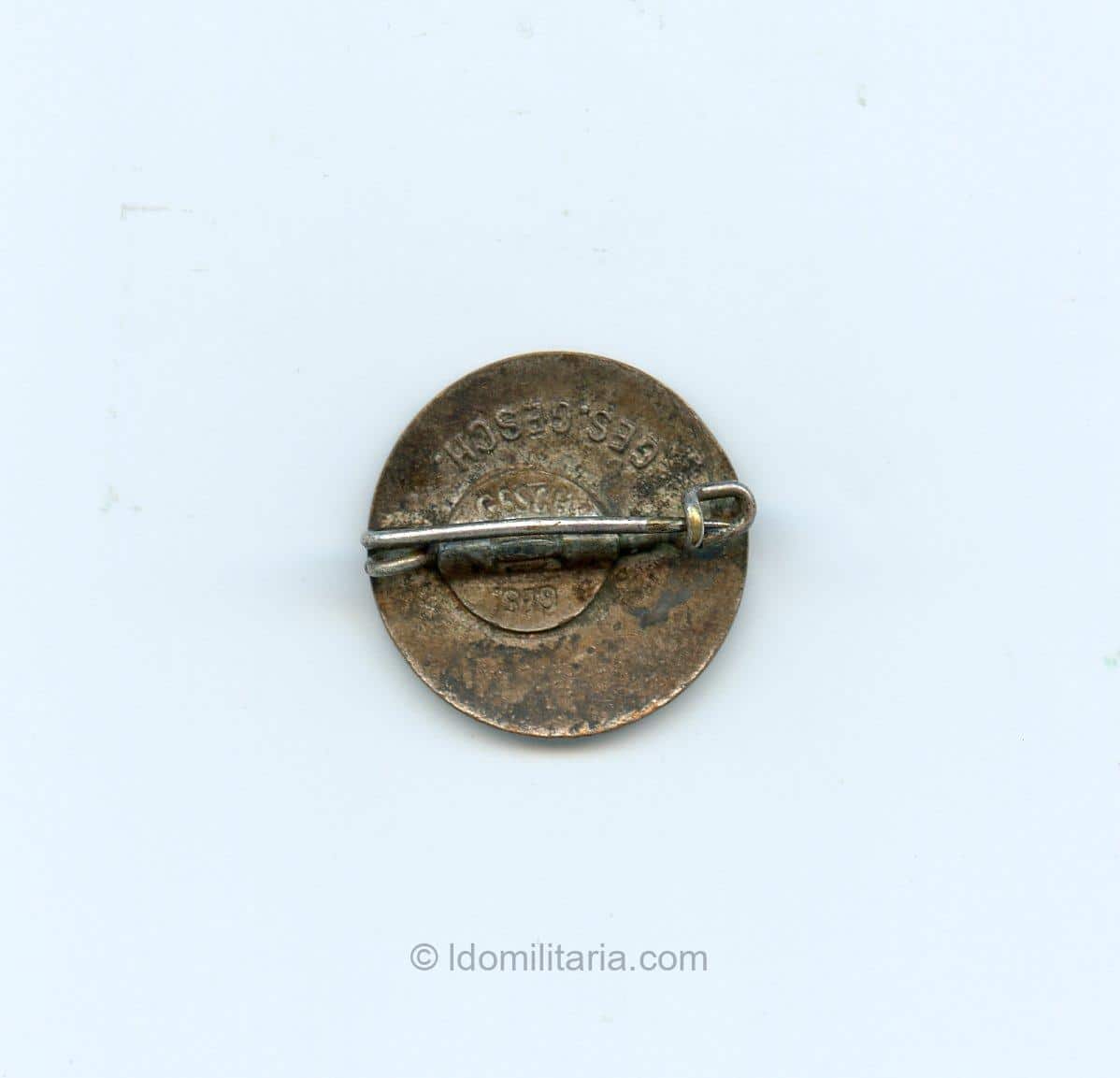 NSDAP Membership badge 18mm - Ges. Gesch. - Image 2