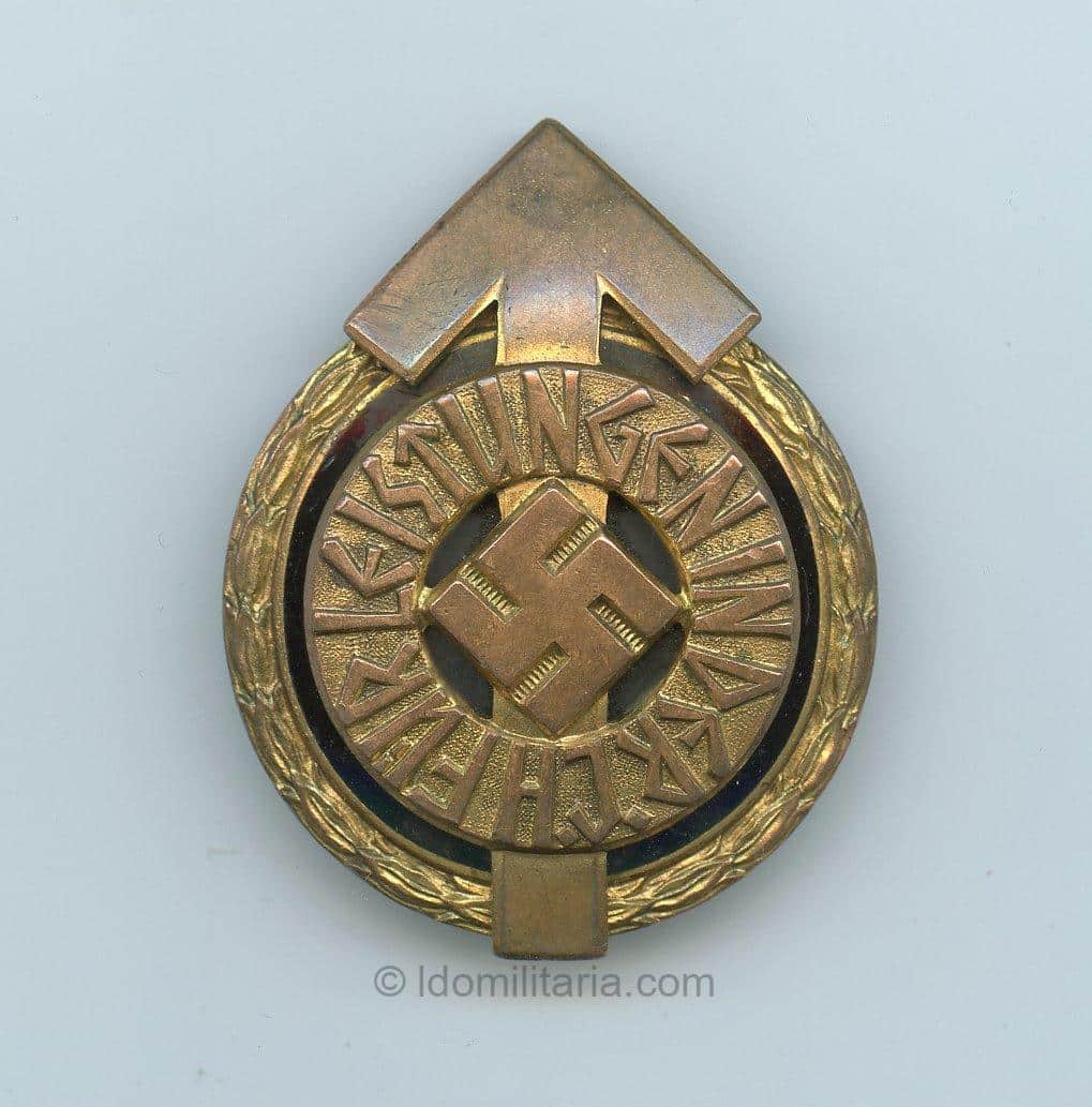 HJ Leader Sport Badge - RZM M1/101 Gustav Brehmer, Markneukrichen
