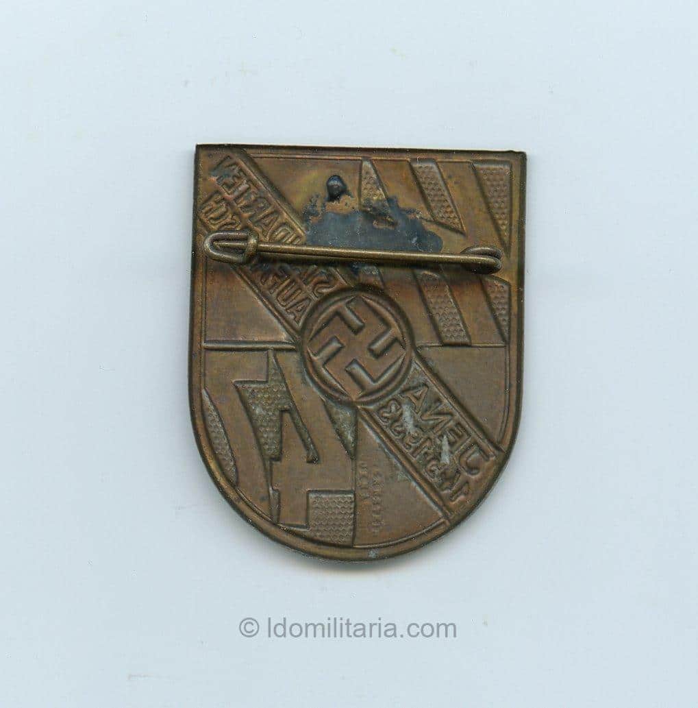 Rare SS 47 Standarten Aufmarsch Jena 14.5.1933 tinnie - Wernstein, Jena - Image 2
