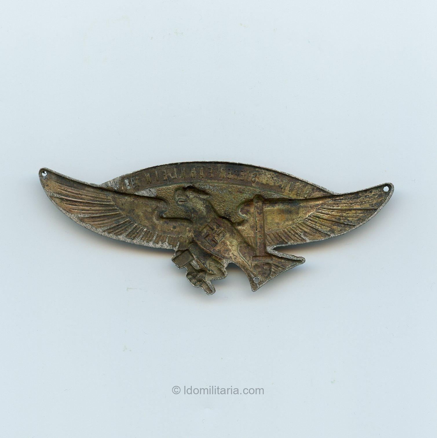 HJ Siegeradler tinnie - Bann 123 Sieger Fähnlein 1939 - Image 2