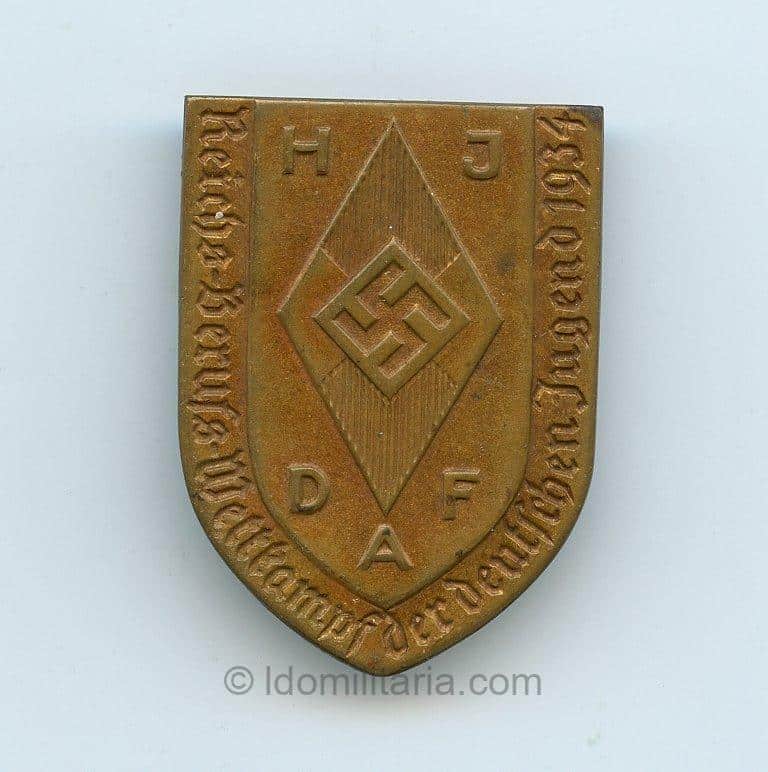 HJ Reichsberufswettkampf der Deutschen Jugend 1934 tinnie - Reichsverband, Pforzheim N0 59