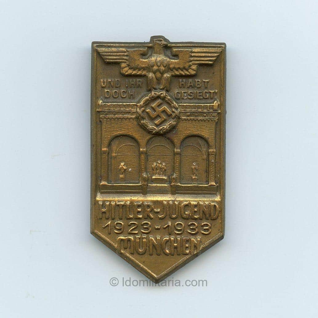 Hitler-jugend 1923-1933 München tinnie – H. Wittmann, München