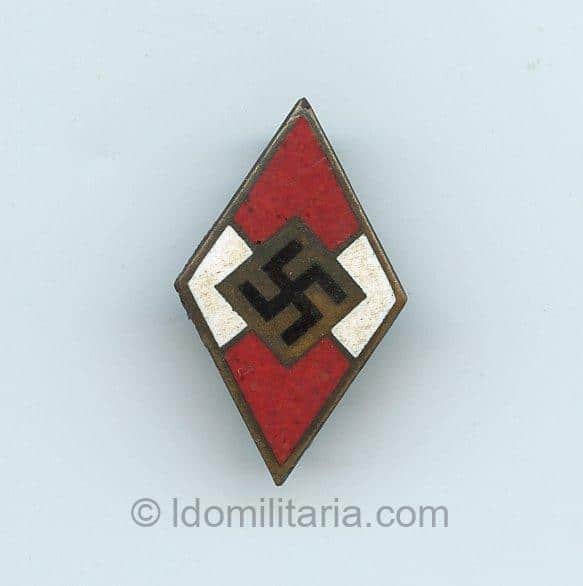 HJ Membership badge - RZM M1/105 Hermann Aurich, Dresden