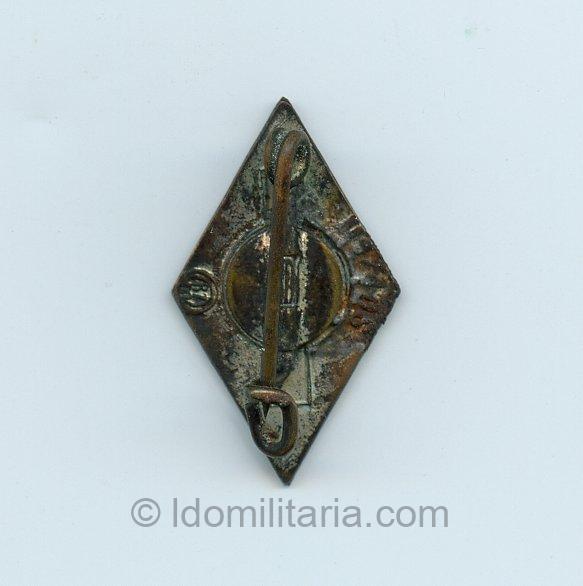 HJ Membership badge - RZM M1/105 Hermann Aurich, Dresden - Image 2