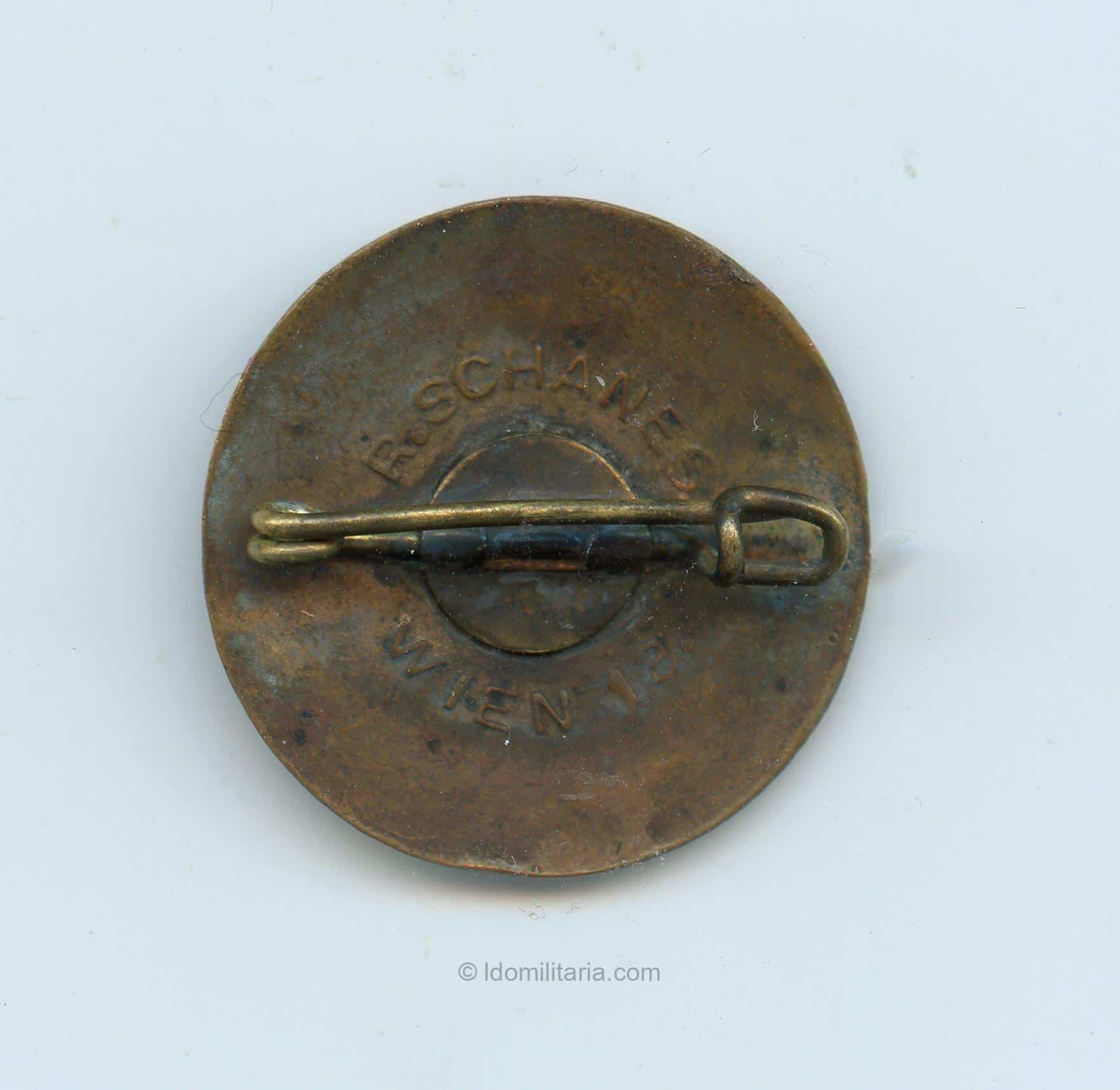 Rare NSDAP Membership badge sunray pattern - Rudolf Schanes, Wien - Image 2