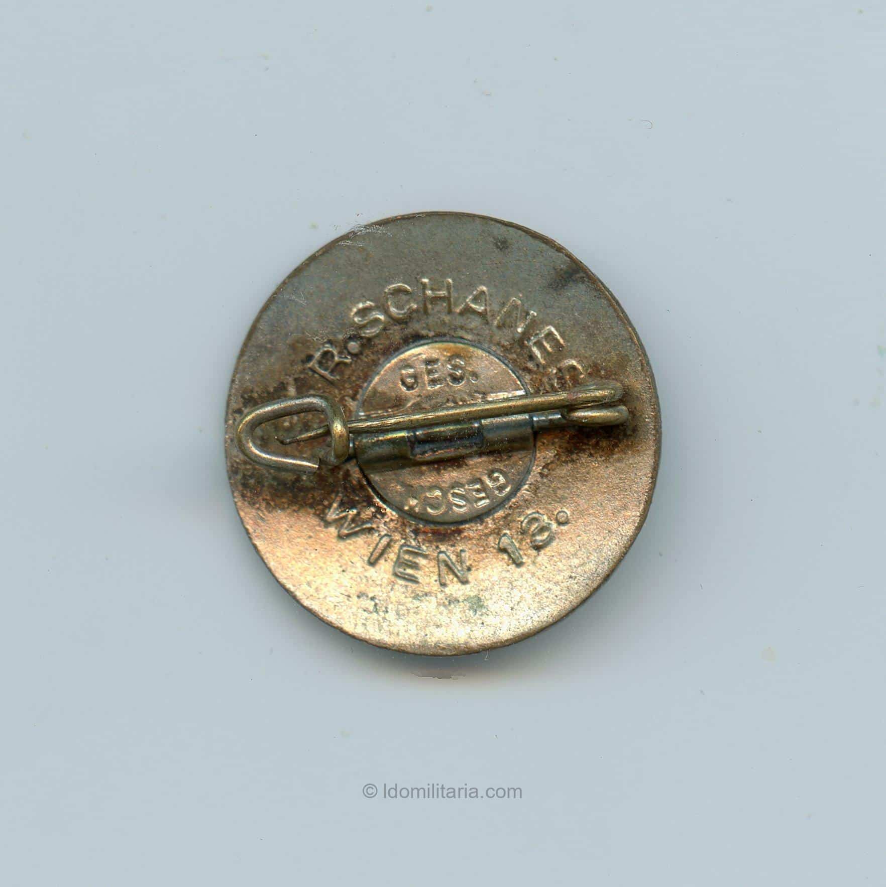 Rare NSDAP Memership badge 18mm sunray pattern - Rudolf Schanes, Wien - Image 2