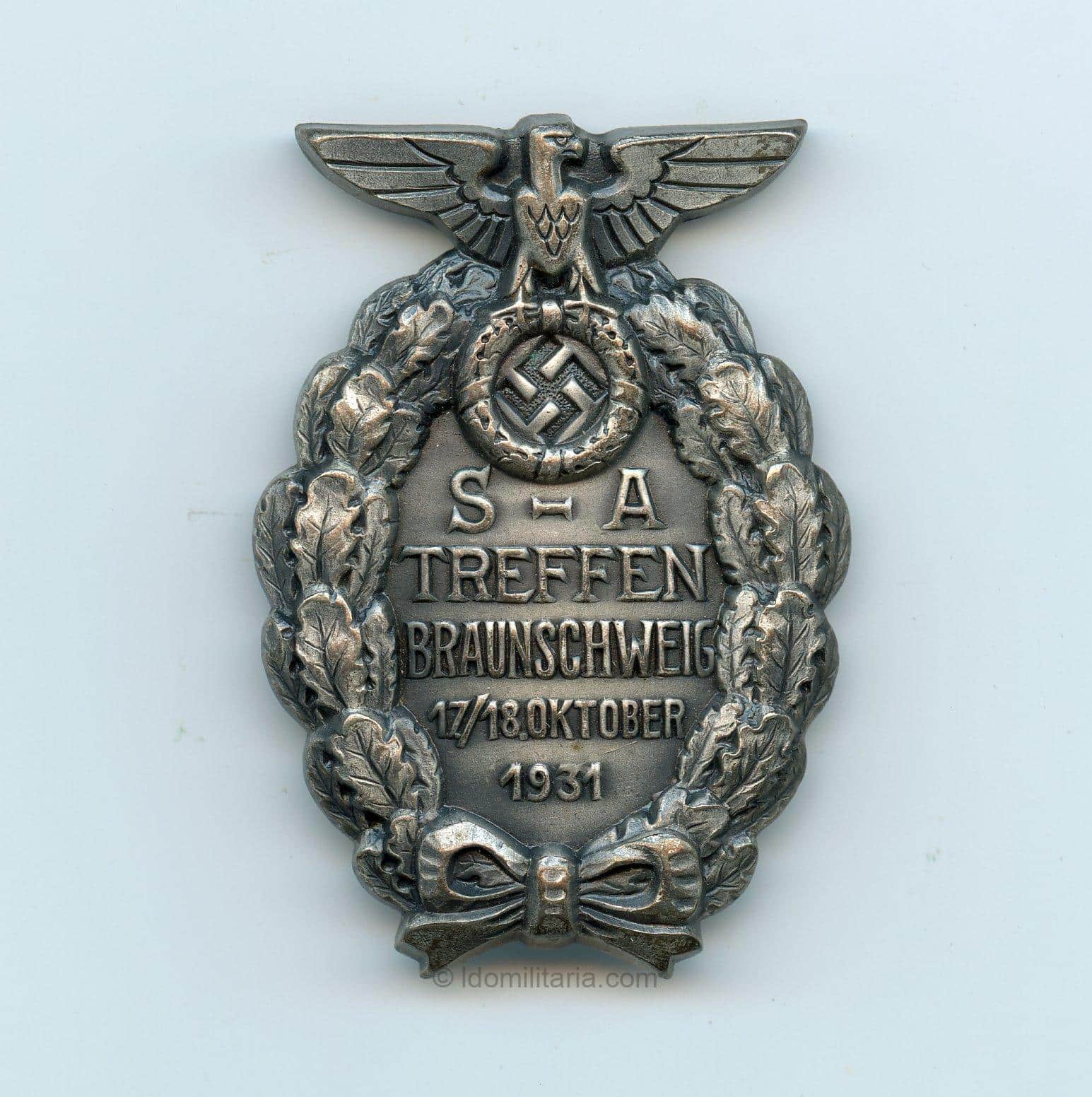SA Treffen Braunschweig 1931 badge
