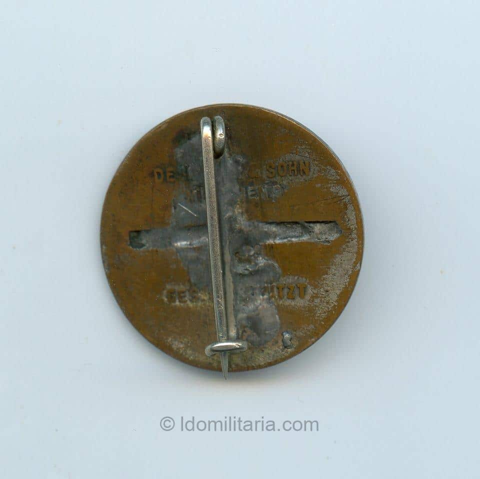 Early NSDAP Membership badge full maker - Deschler & Sohn, München - Image 2