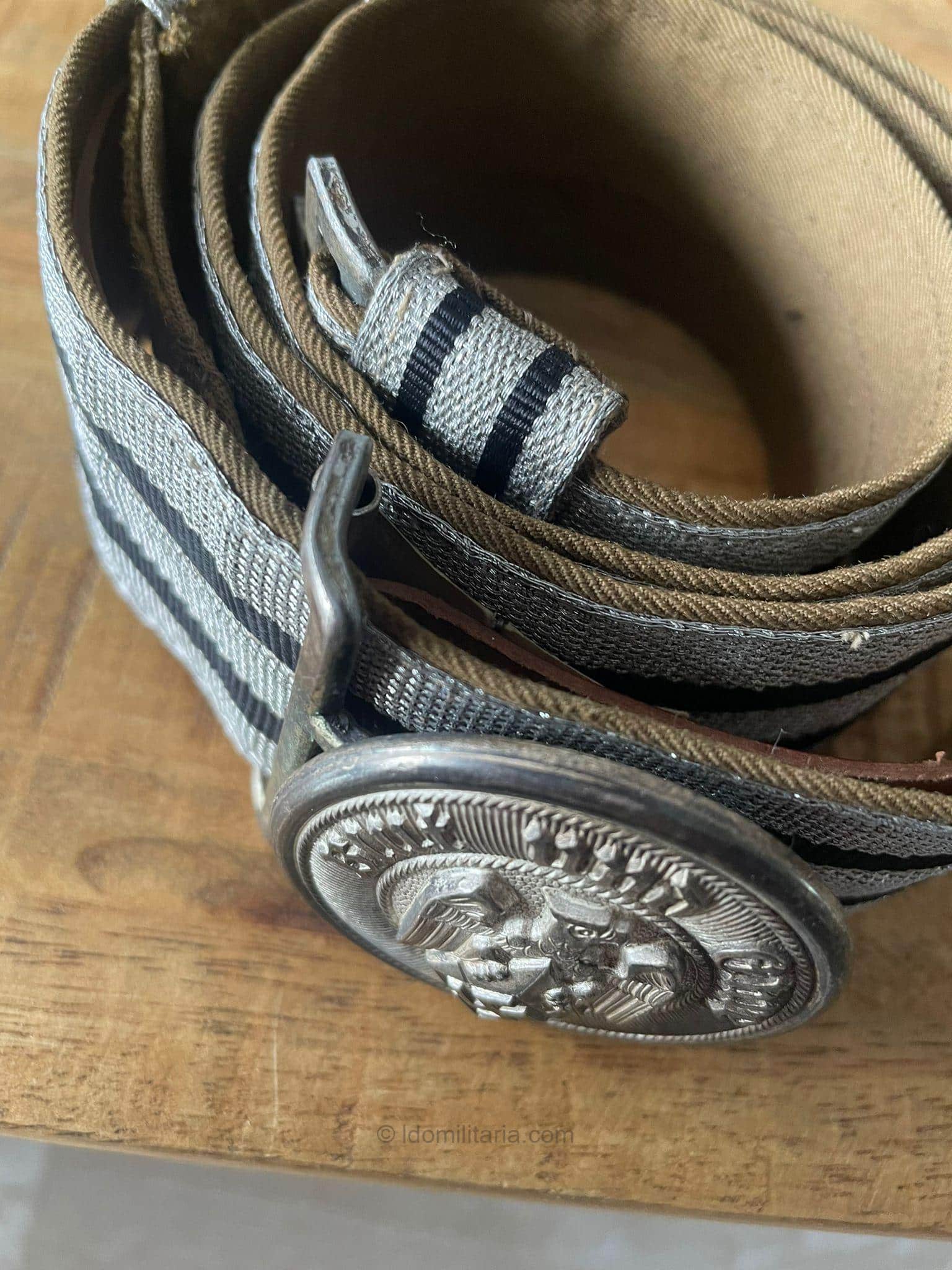 Rare HJ Leader buckle and brocade belt + Rzm Tag - RZM M4/22 Christian Theodor Dicke, Lüdenscheid - Image 7