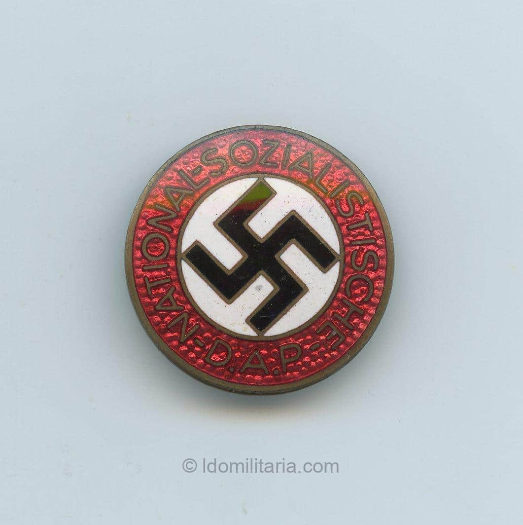NSDAP Membership badge buttonhole type - Richard Simm & Söhne, Gablonz