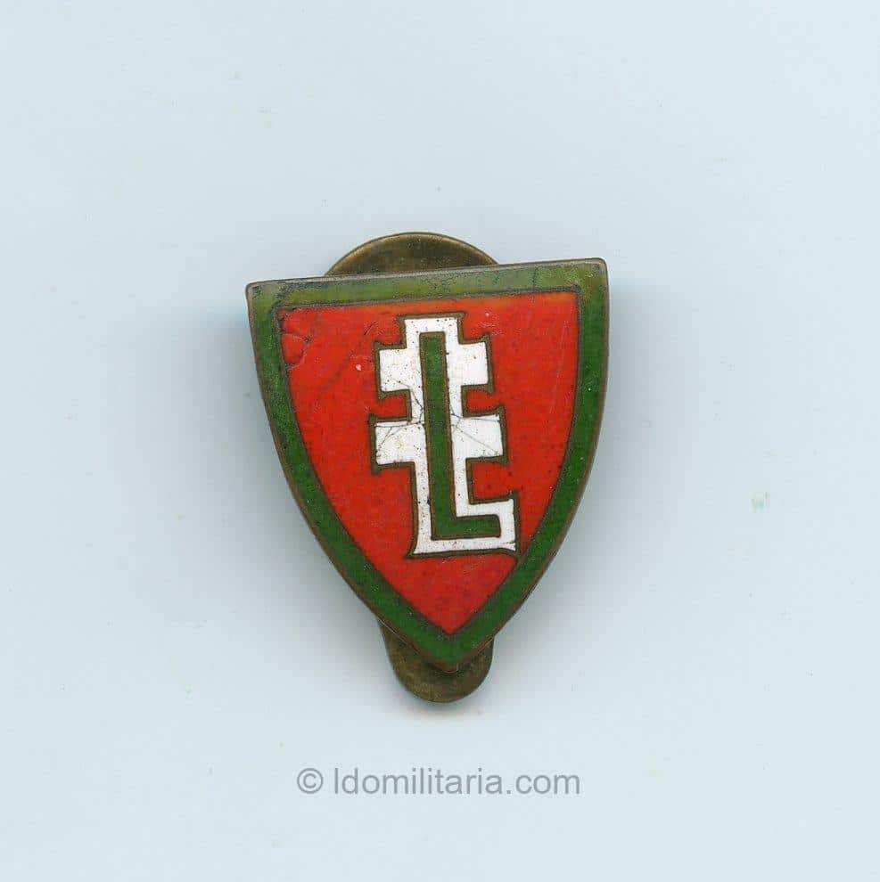 Rare Hungarian Levente Association membership badge buttonhole type