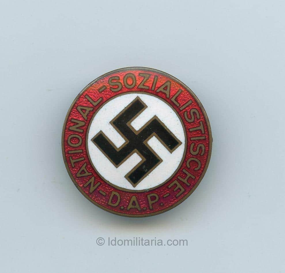 Early NSDAP Membership badge full maker - Paulmann & Crone, Ludenscheid
