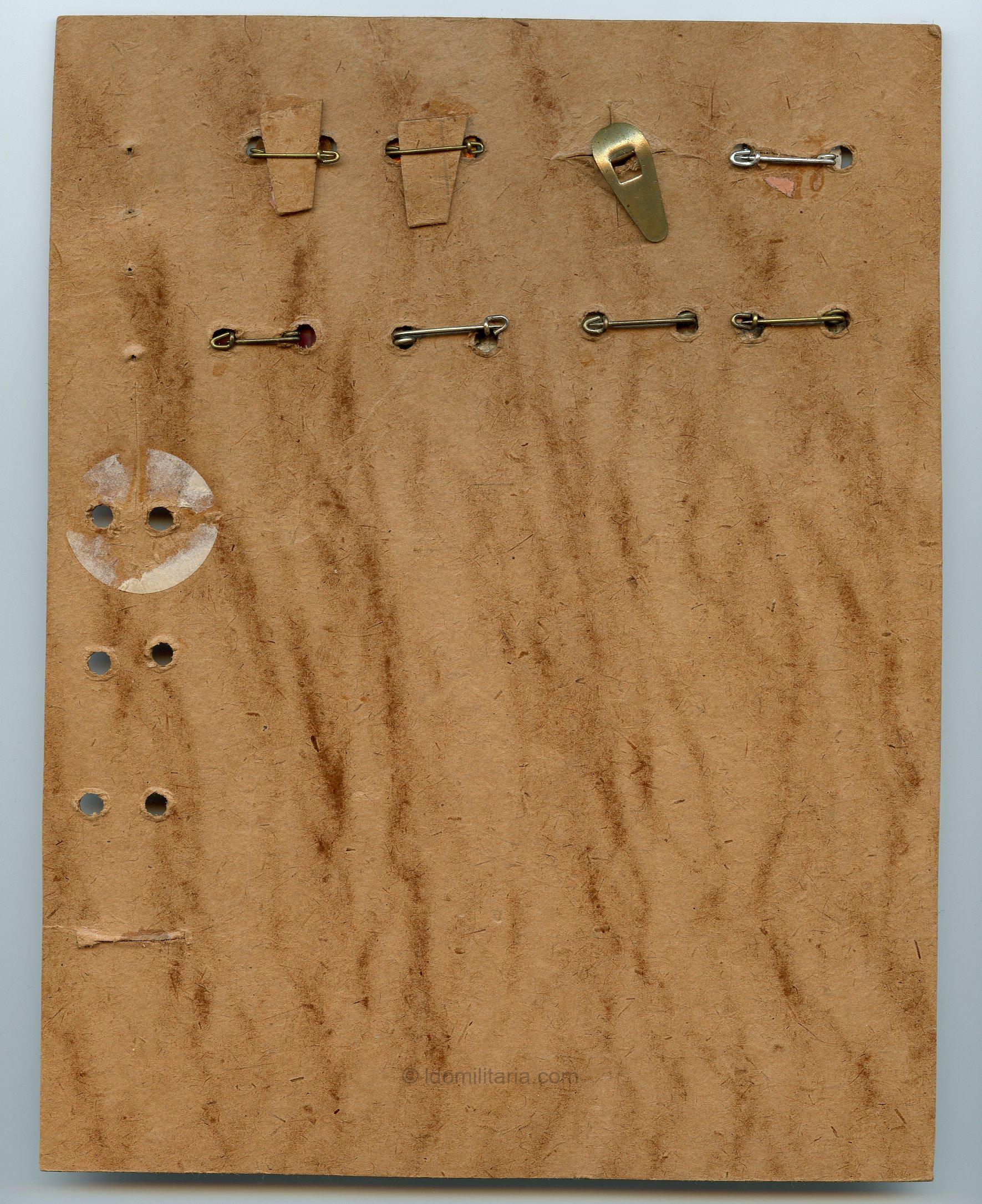 Unique NSDAP membership/slogan badge sample board + Newspaper article - Image 2