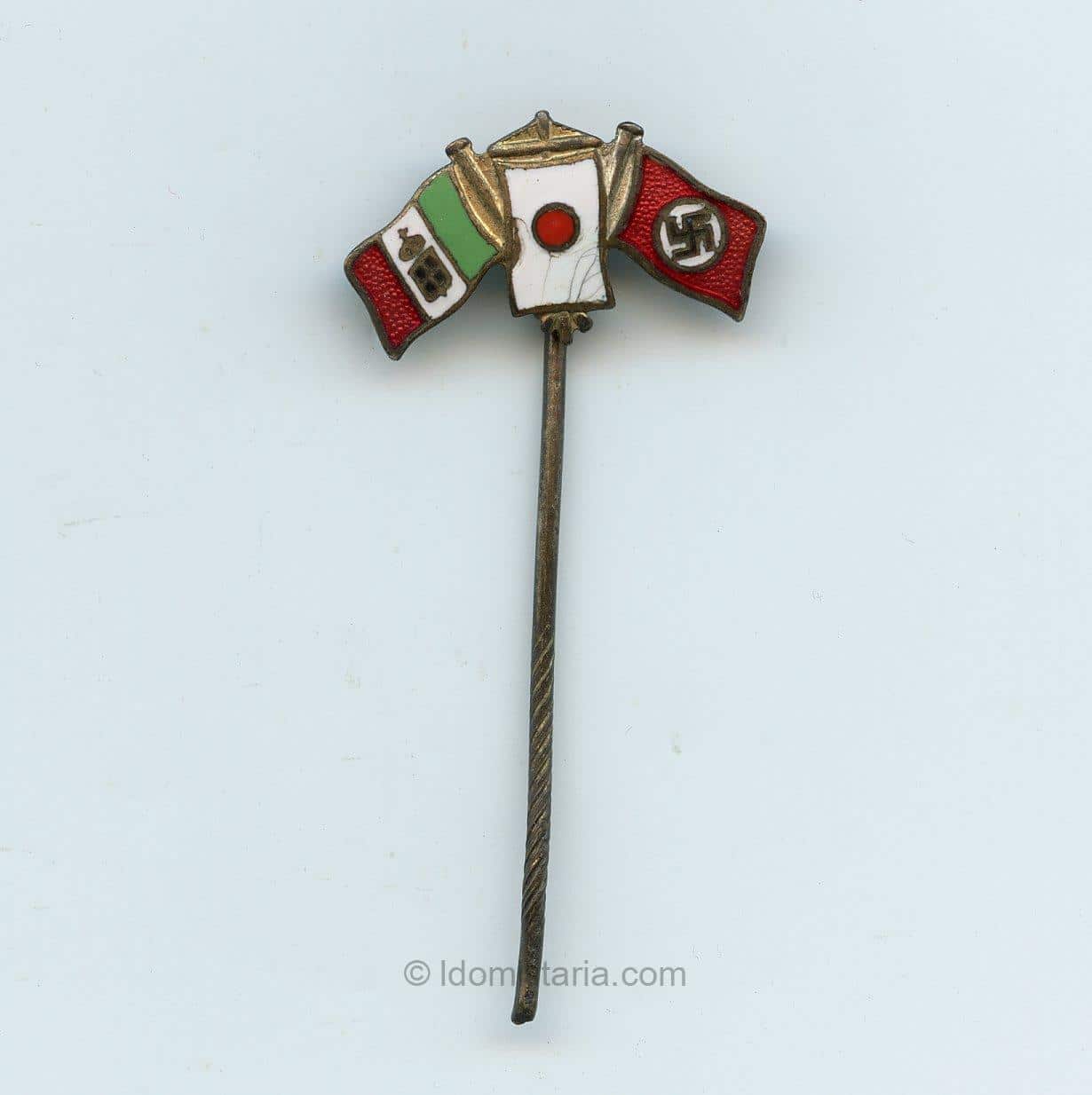 German/Japan/Italy collaboration stickpin