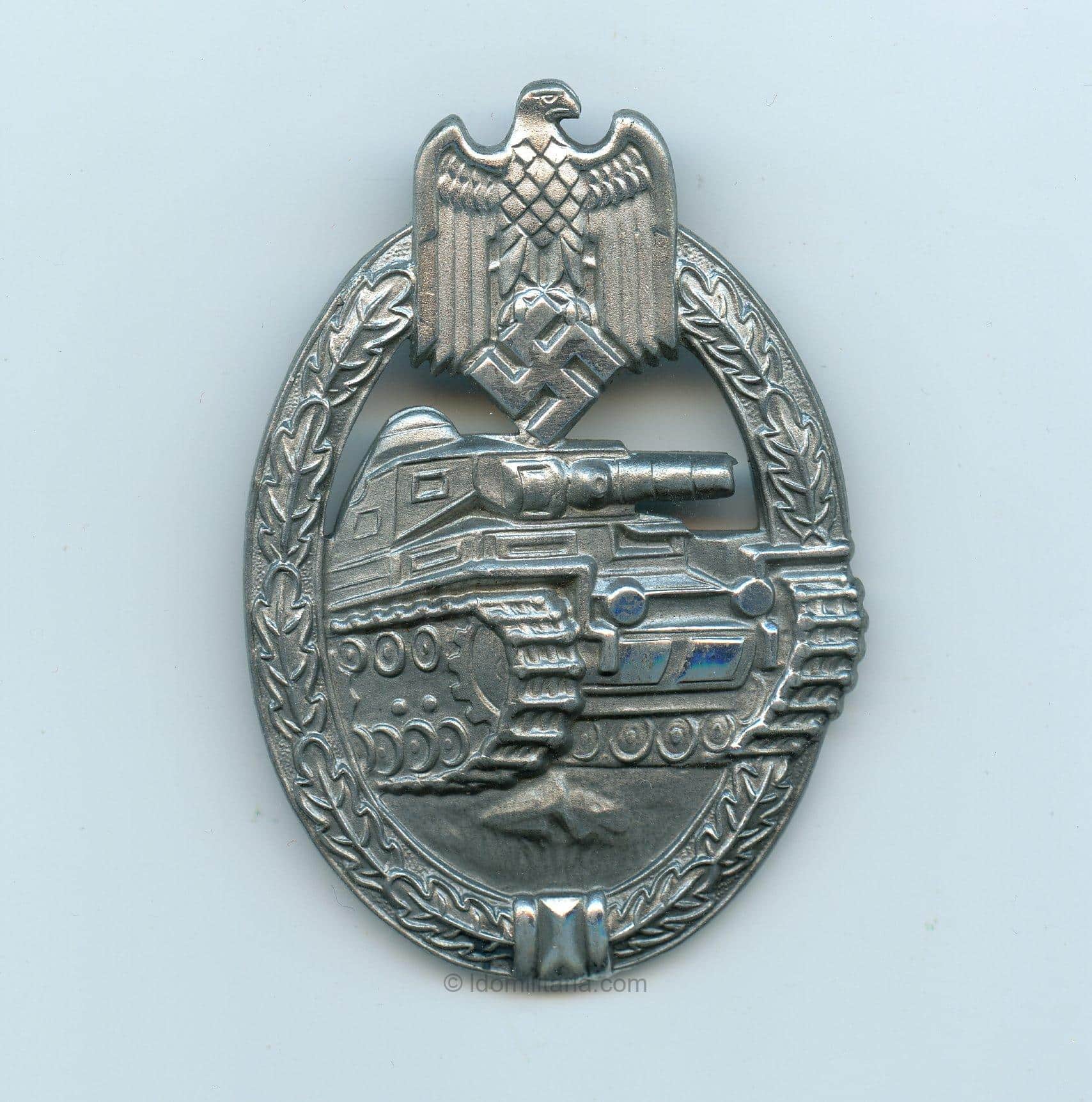 Panzer assault badge in silver - Frank & Reif, Stuttgart