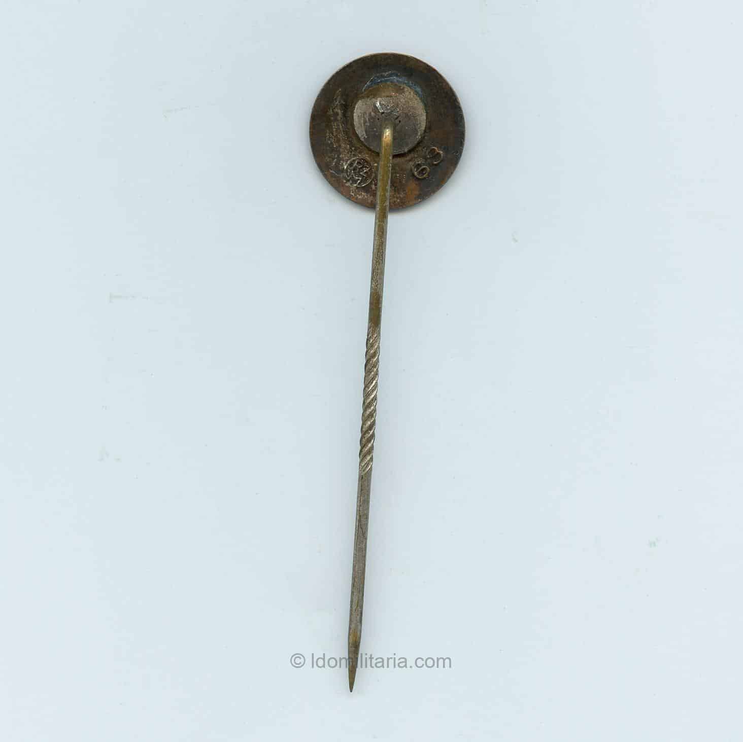 NSDAP Membership stickpin 13.2 mm - Steinhauer & Lück, Lüdenscheid - Image 2